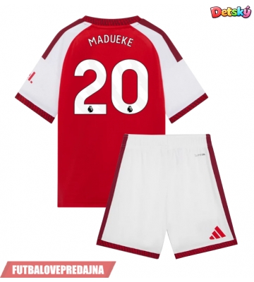 Lacne Dětský Futbalové dres Arsenal Noni Madueke #20 2026-27 Krátky Rukáv - Domáci (+ trenírky)